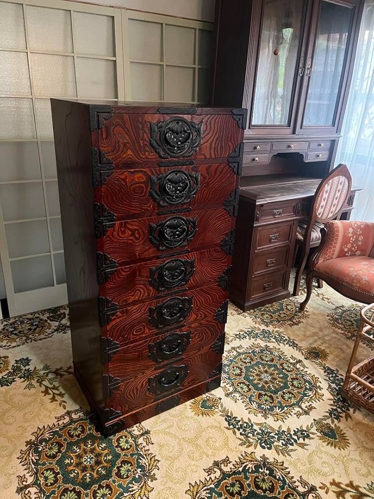 岩谷堂 箪笥 七段 チェスト 七ツ袖 欅材 民芸品 家具 和 家具 インテリア Amazon|岩谷堂 箪笥 七段 チェスト 七ツ袖 欅材 民芸 家具 和